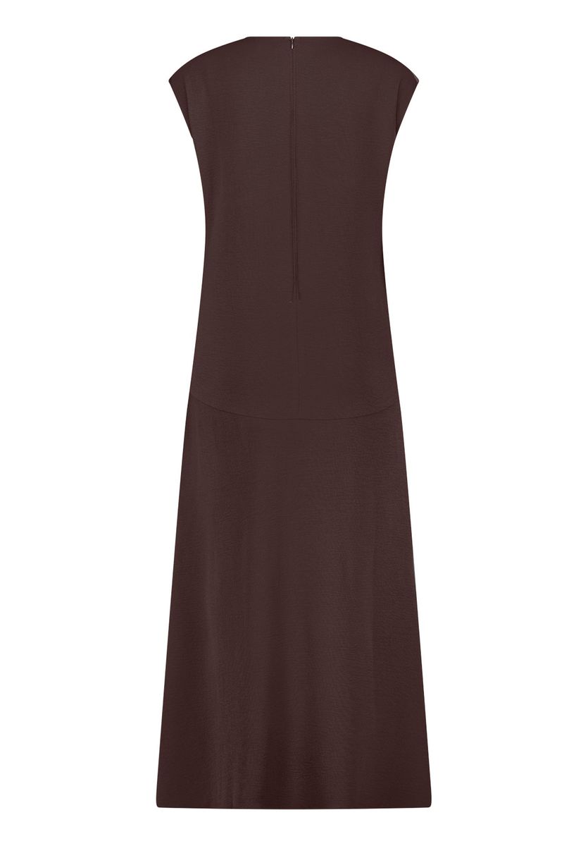 Midikleid mit asymmetrischer Raffung