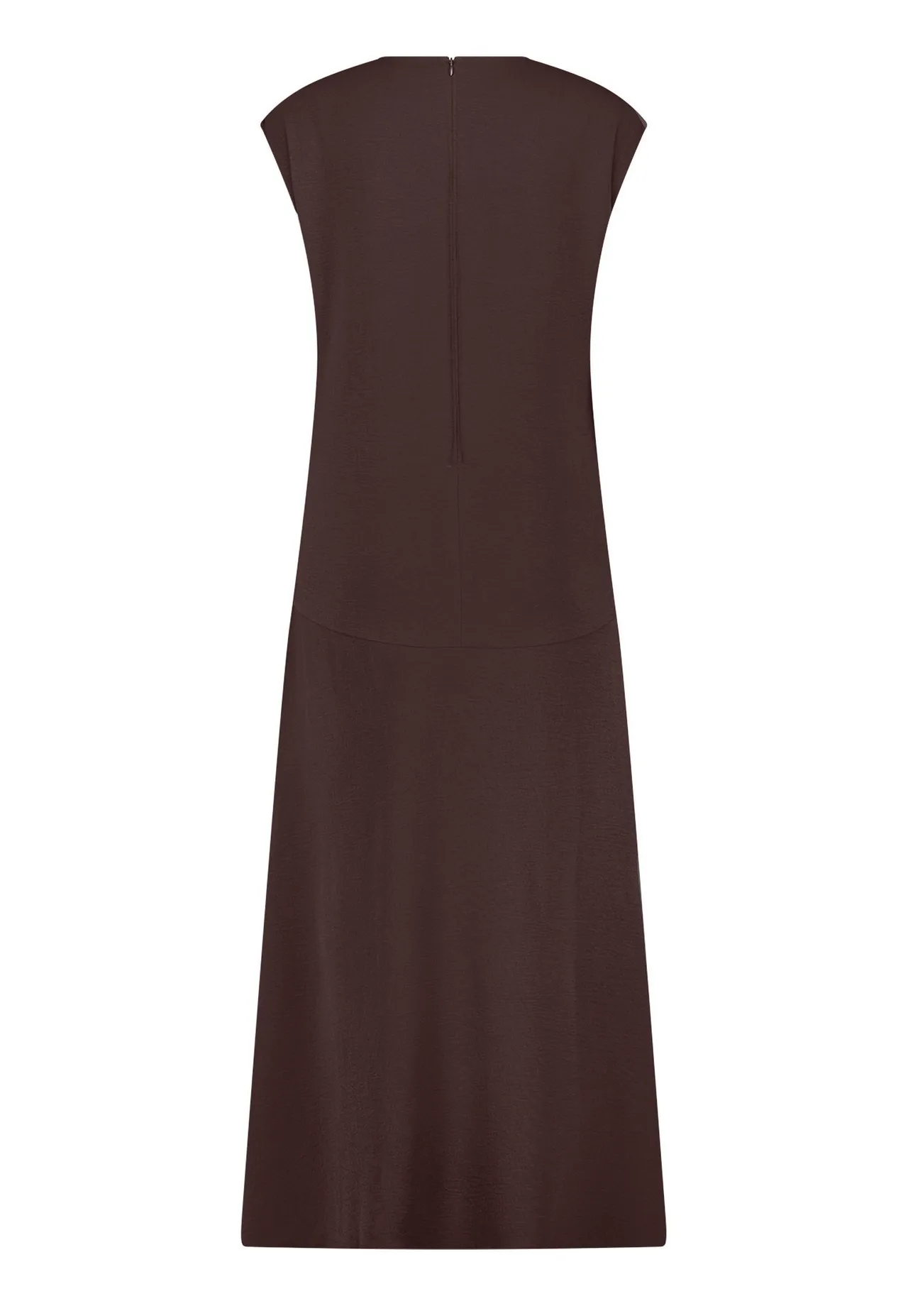 Midikleid mit asymmetrischer Raffung