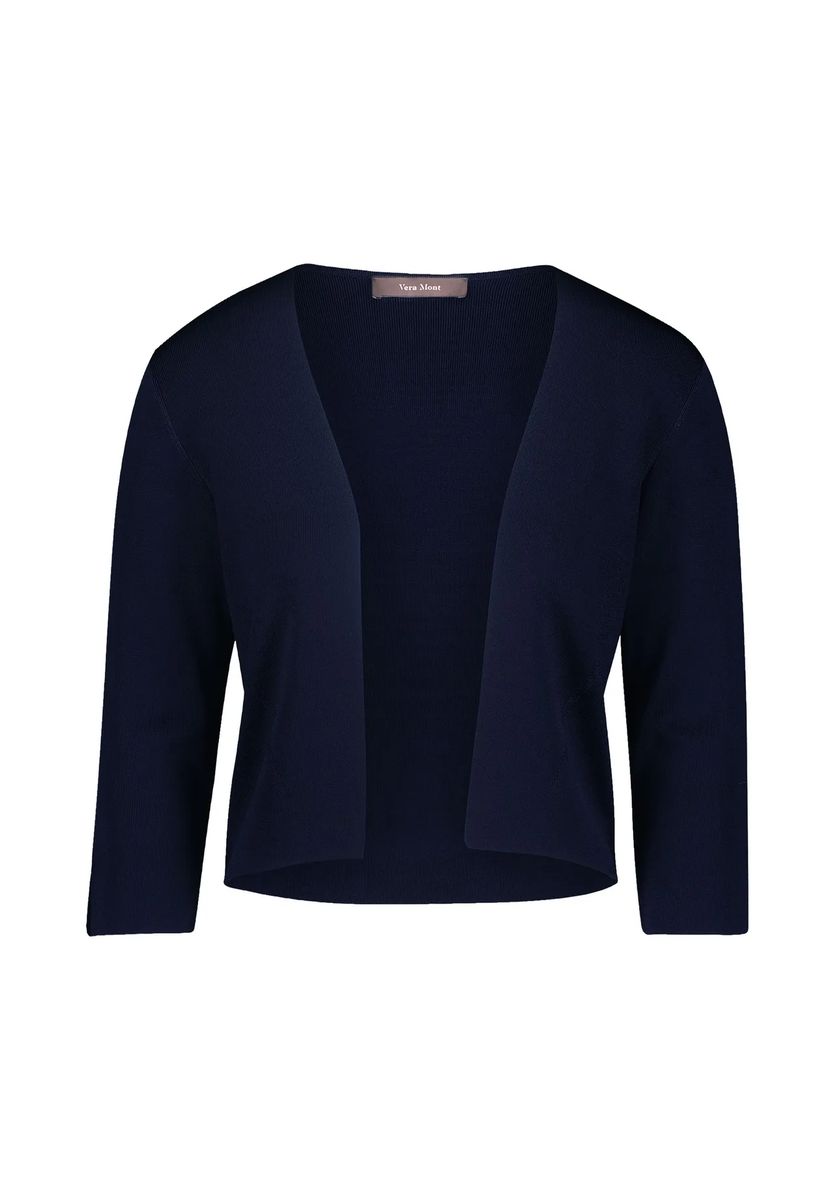 Glänzender Strickbolero mit Dreiviertelarm
