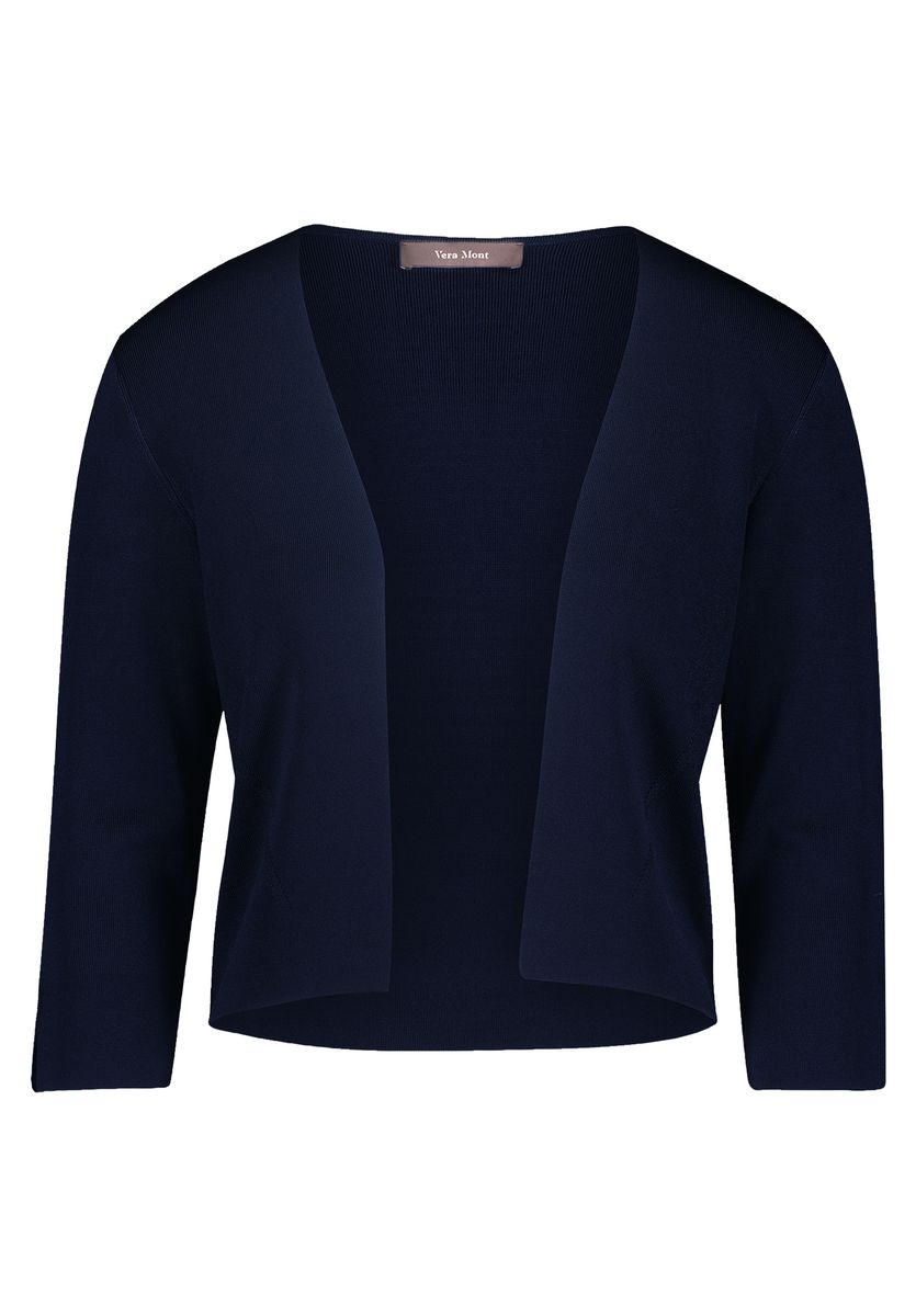 Glänzender Strickbolero mit Dreiviertelarm