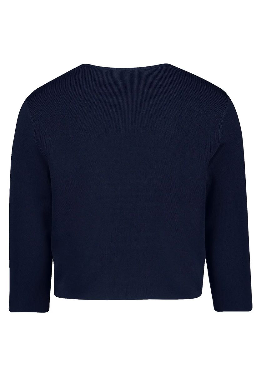 Glänzender Strickbolero mit Dreiviertelarm