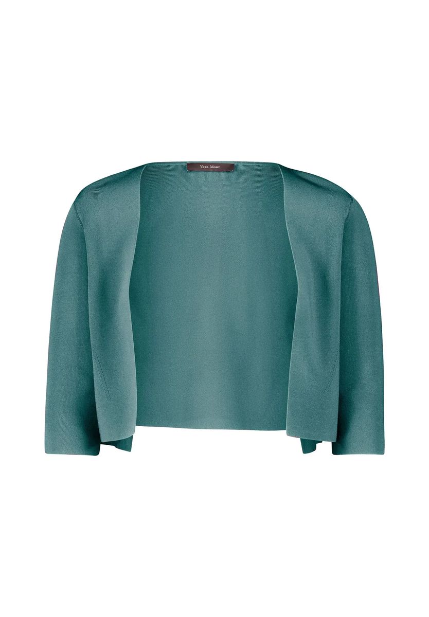 Schimmernder Feinstrick-Bolero mit Armschlitz