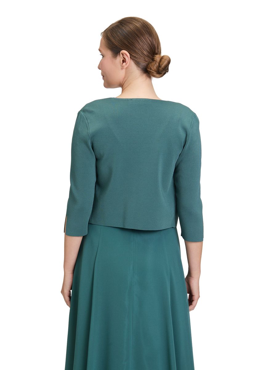 Schimmernder Feinstrick-Bolero mit Armschlitz