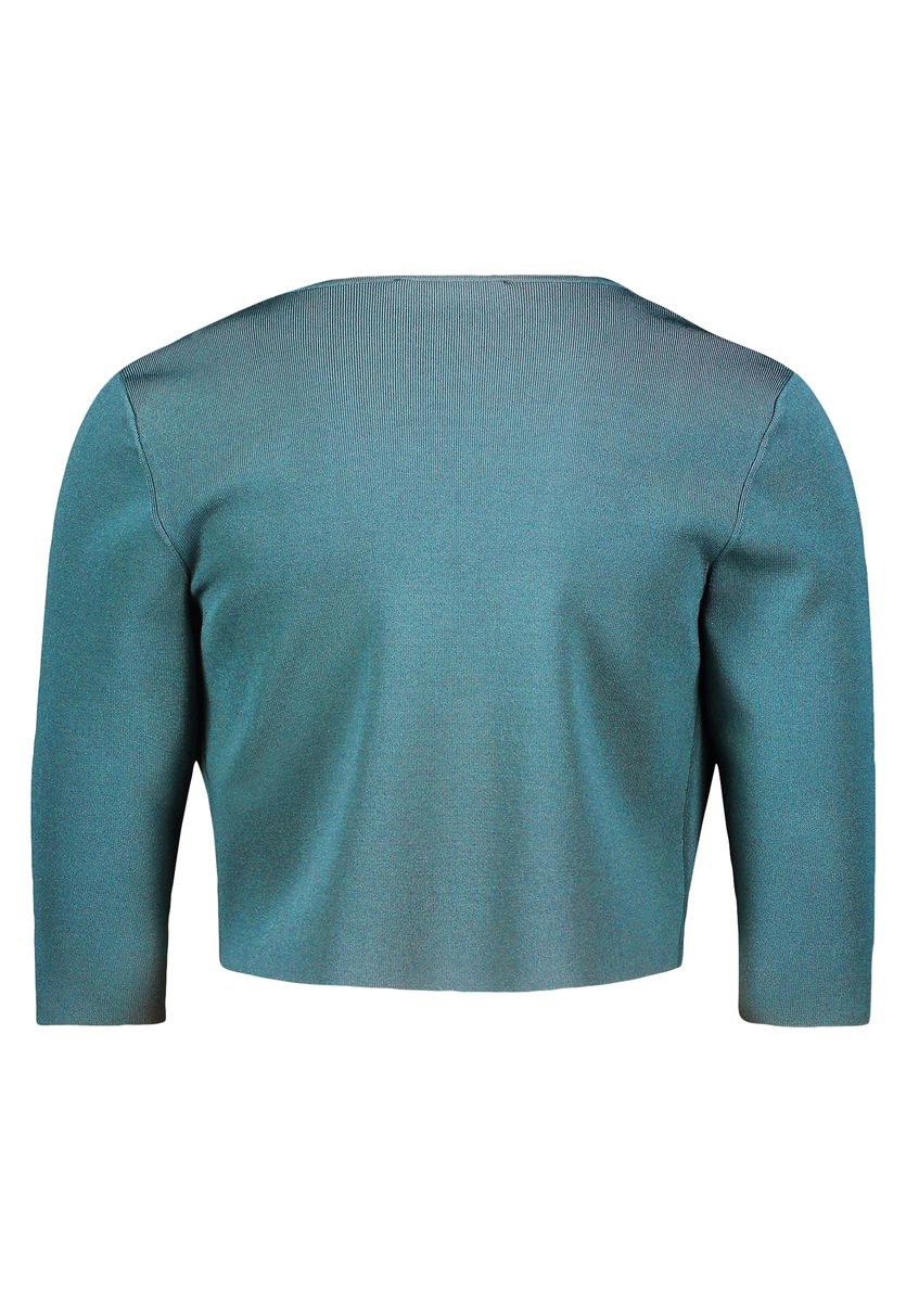 Schimmernder Feinstrick-Bolero mit Armschlitz