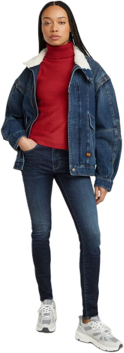 High-Waist Skinny-Jeans in Knöchellänge