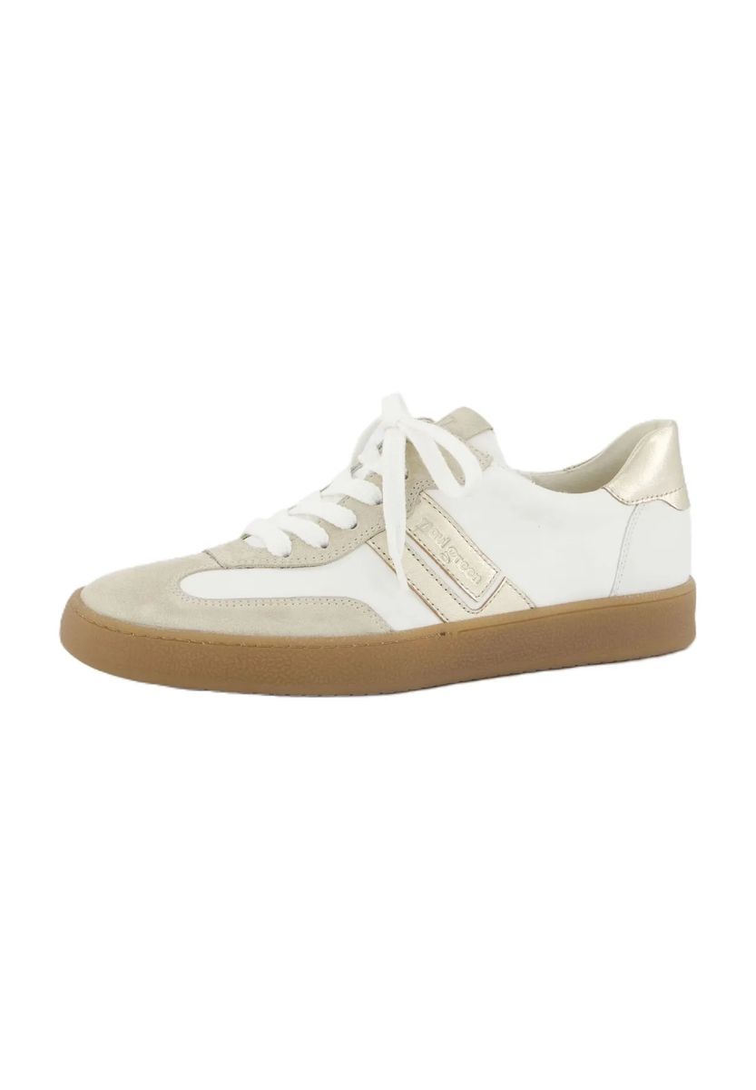 Leder-Sneaker mit Gummisohle