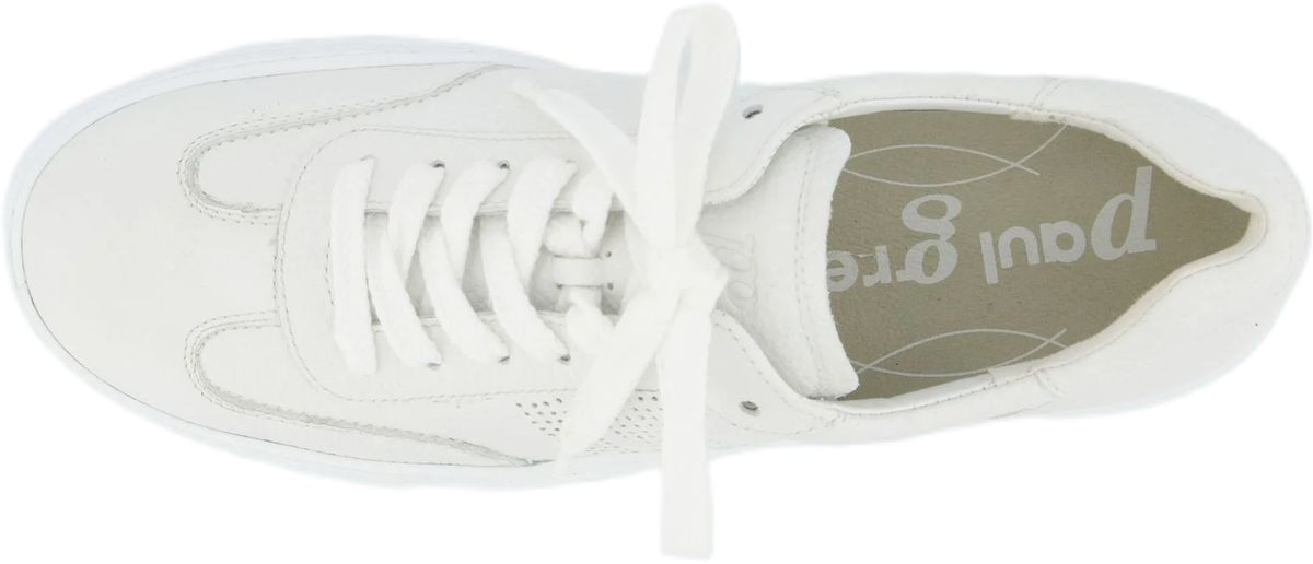 Minimalistische Perforierte Leder Sneaker
