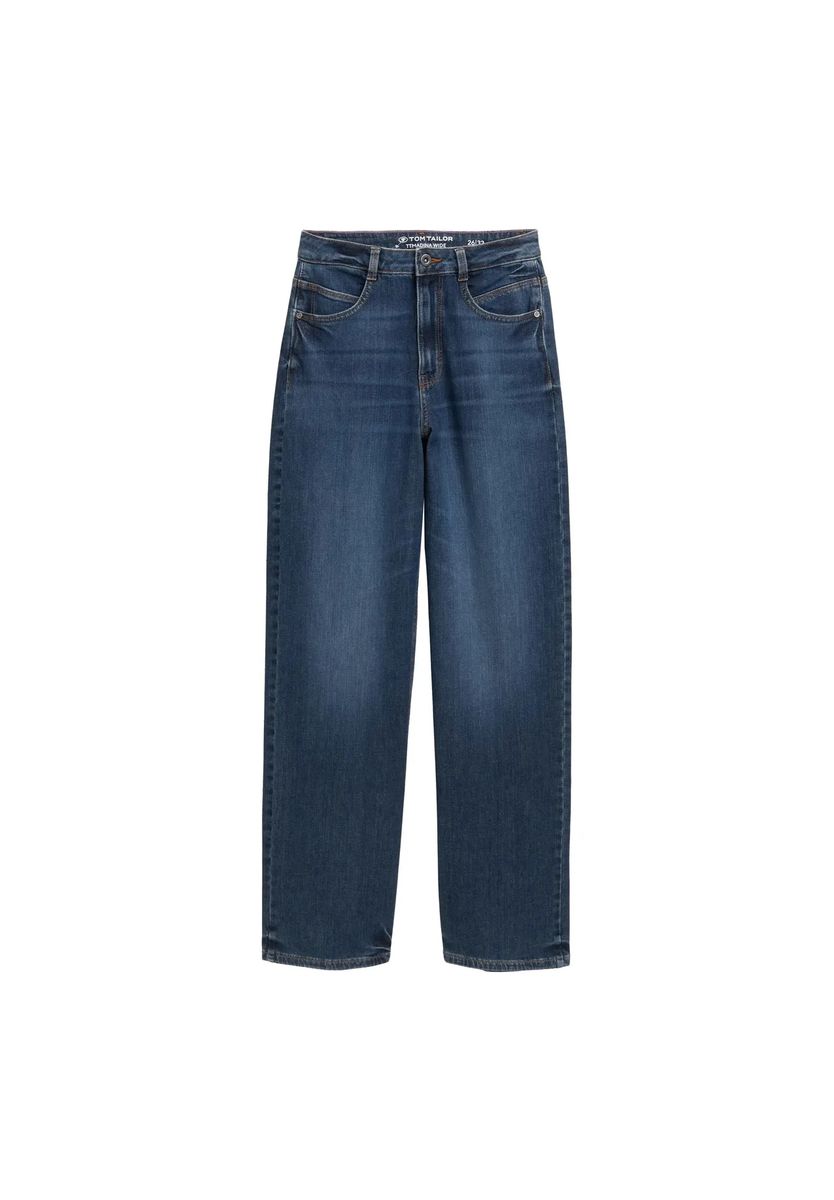 Weit geschnittene High Waist Jeans