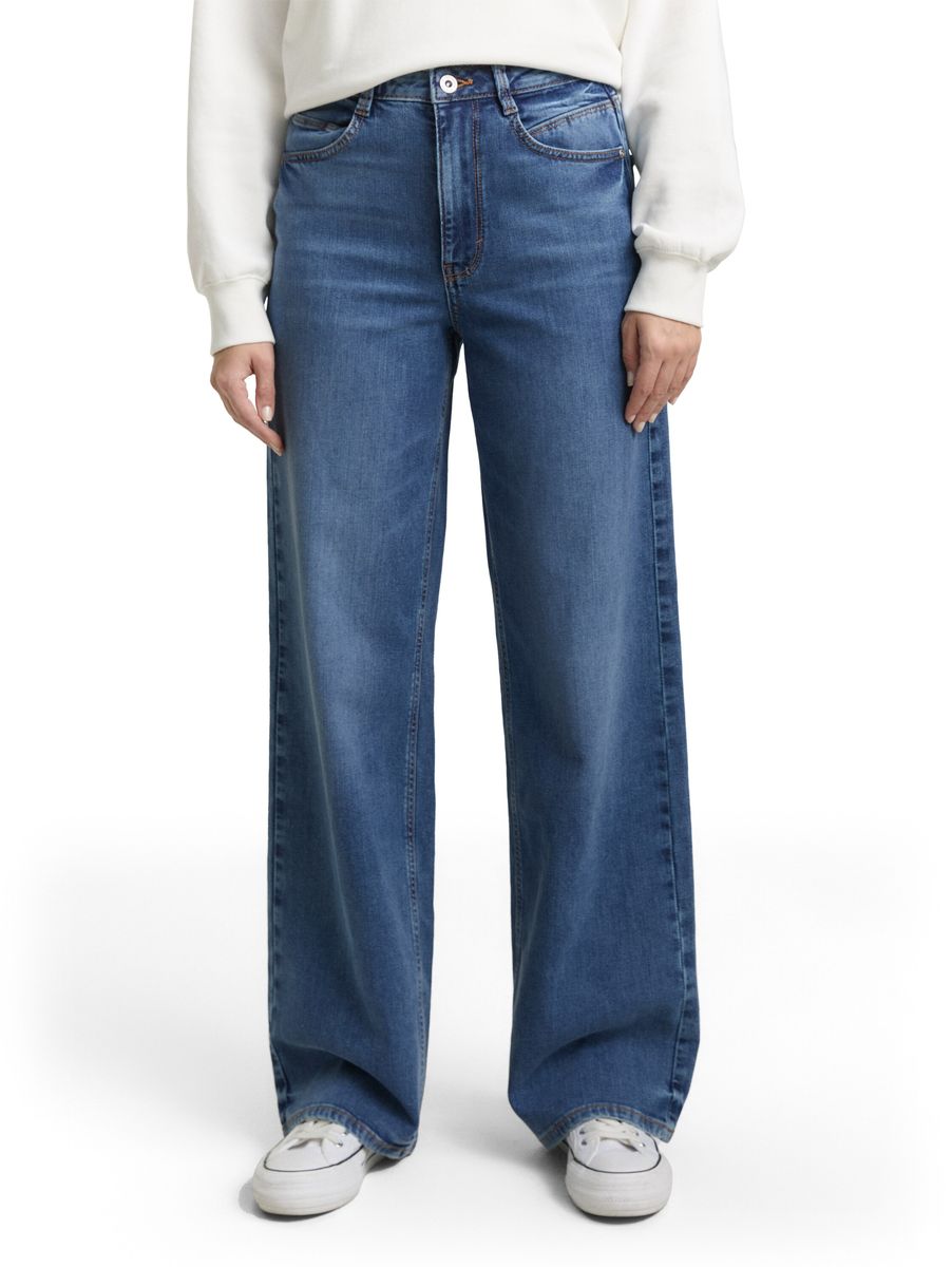 Weit geschnittene High Waist Jeans