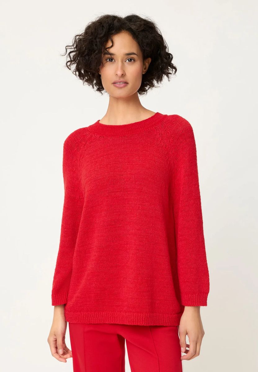 Grobstrickpullover mit Raglanärmeln