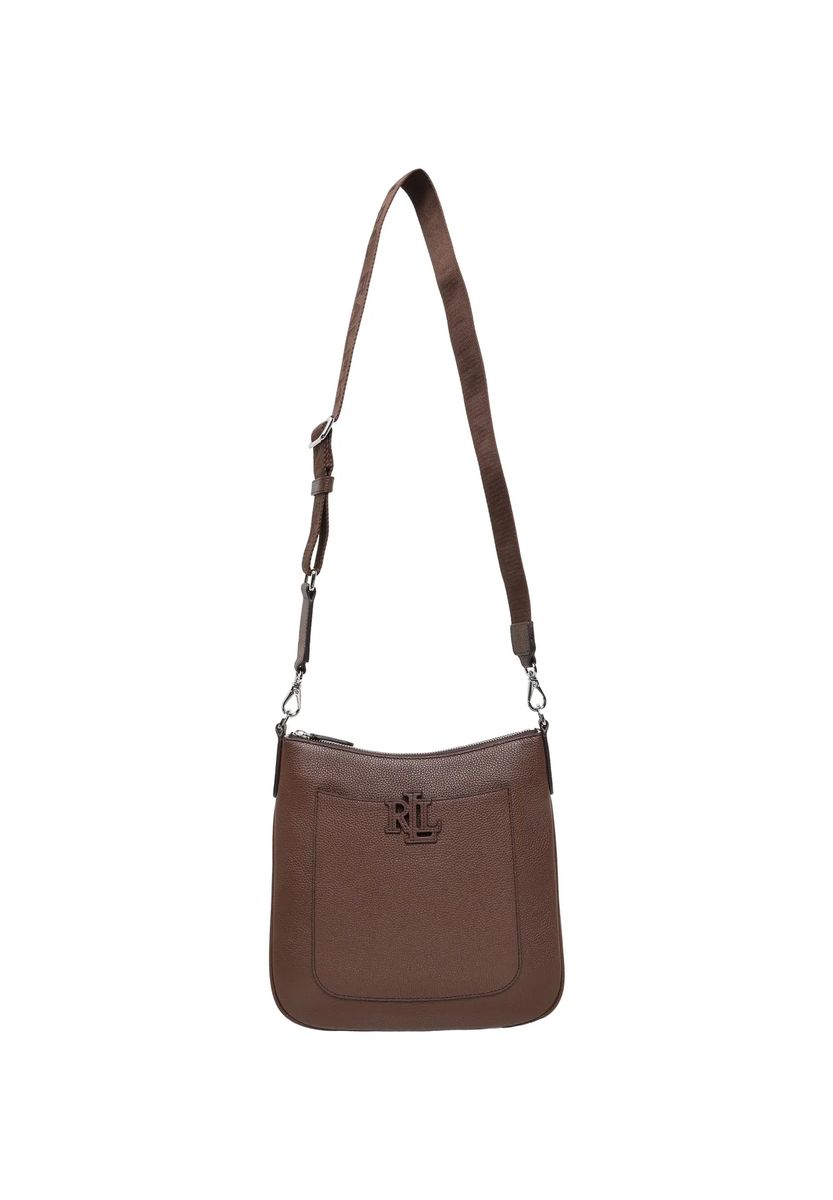 Genarbte Leder-Crossbody-Tasche