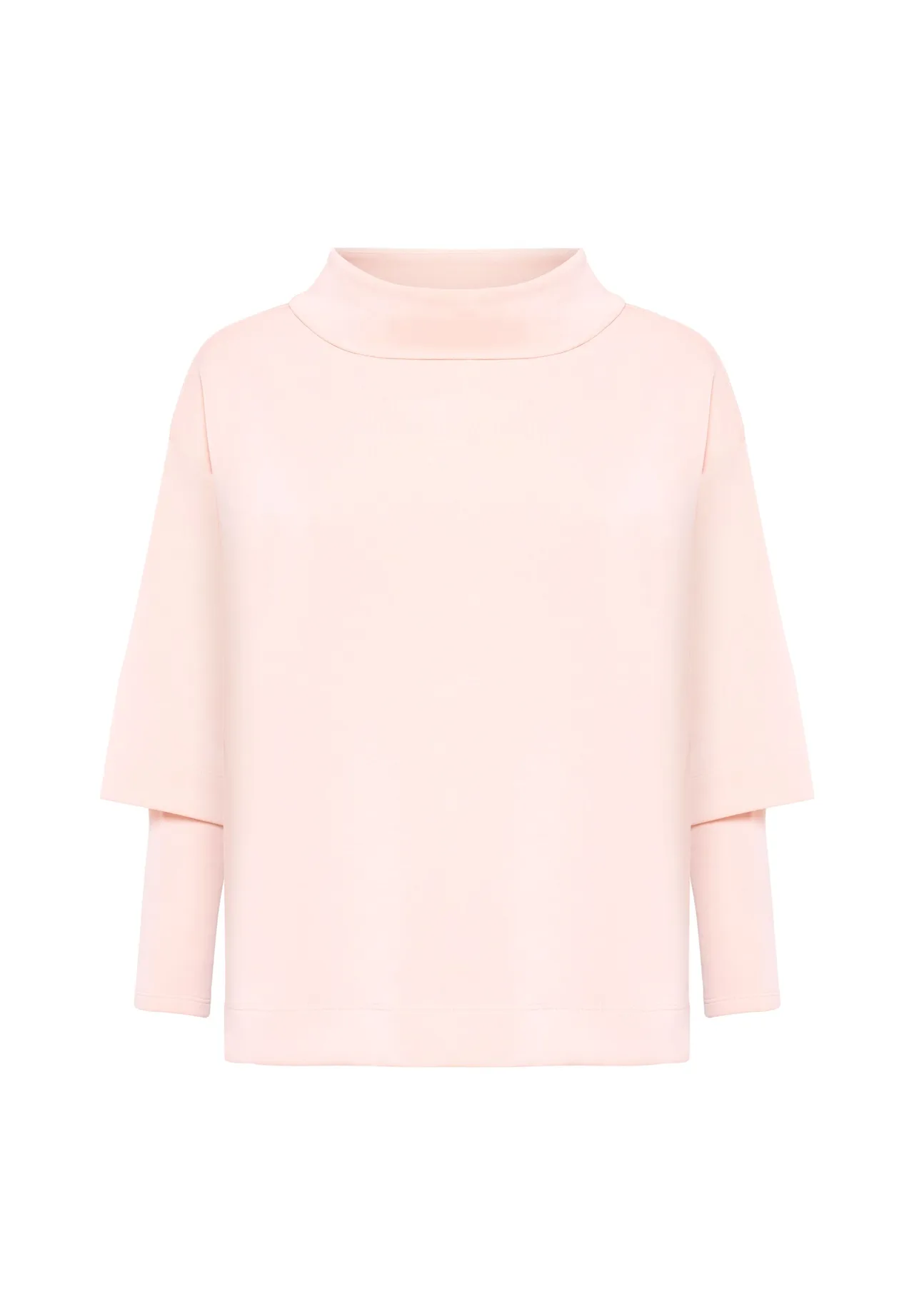Sweatshirt mit Stehkragen und Lagenärmeln