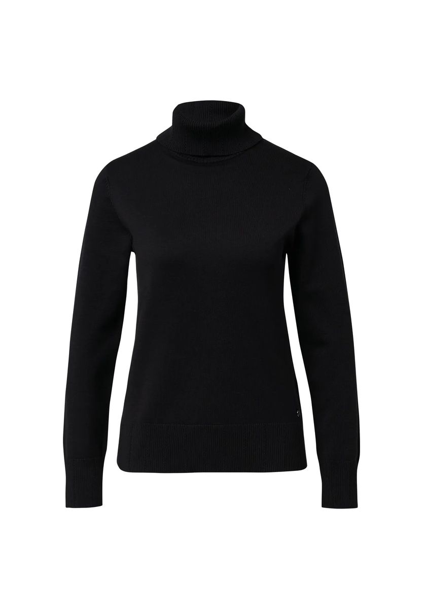 Schmaler Rollkragenpullover aus Feinstrick