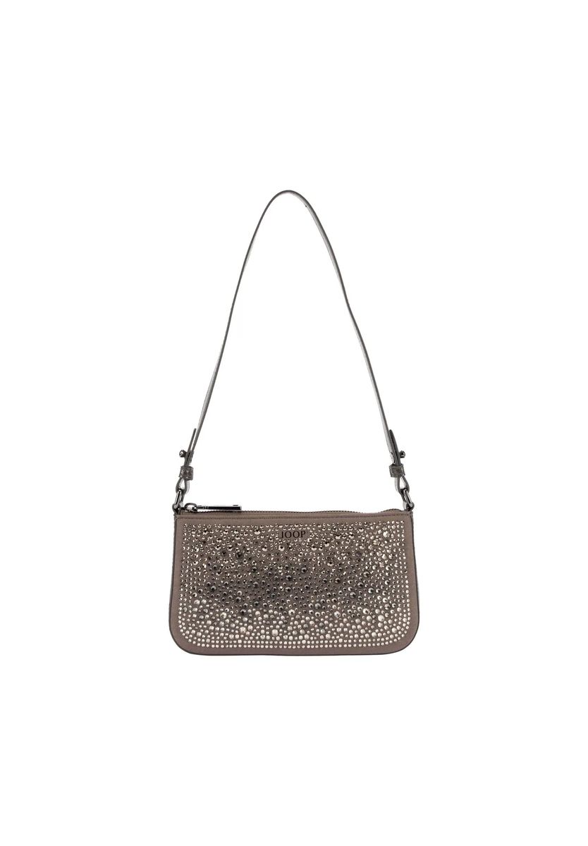 Kristallbesetzte rechteckige Schultertasche