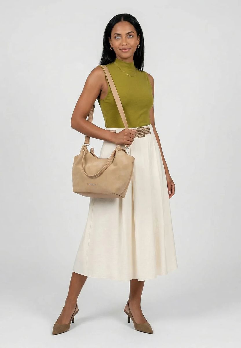 Weicher Shopper in Wildleder-Optik