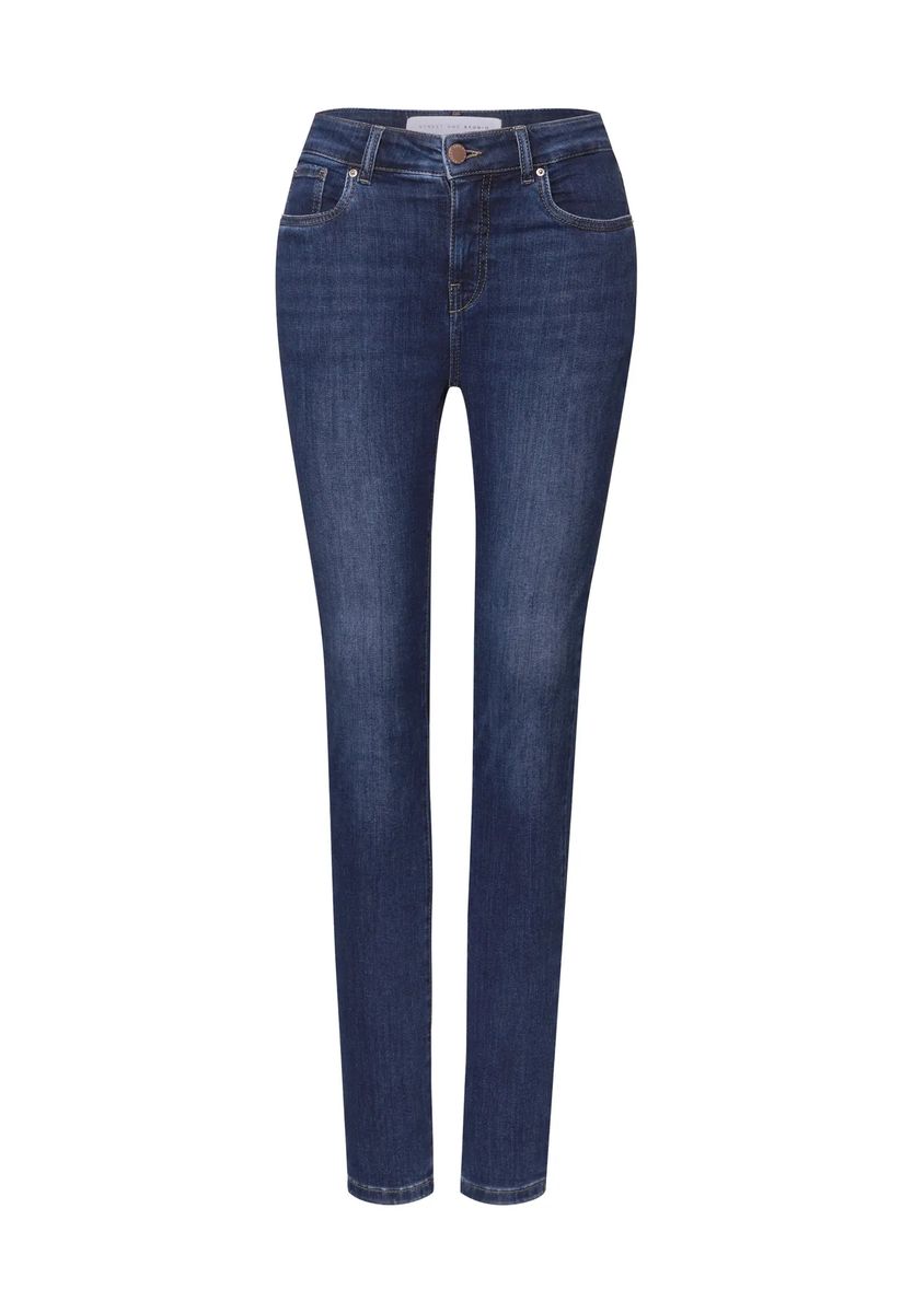 High-Waist Skinny-Jeans aus Denim