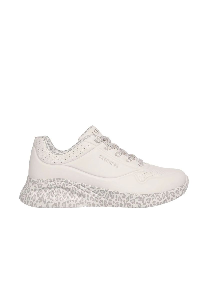 Plateau-Sneaker mit Leopardenmuster-Sohle