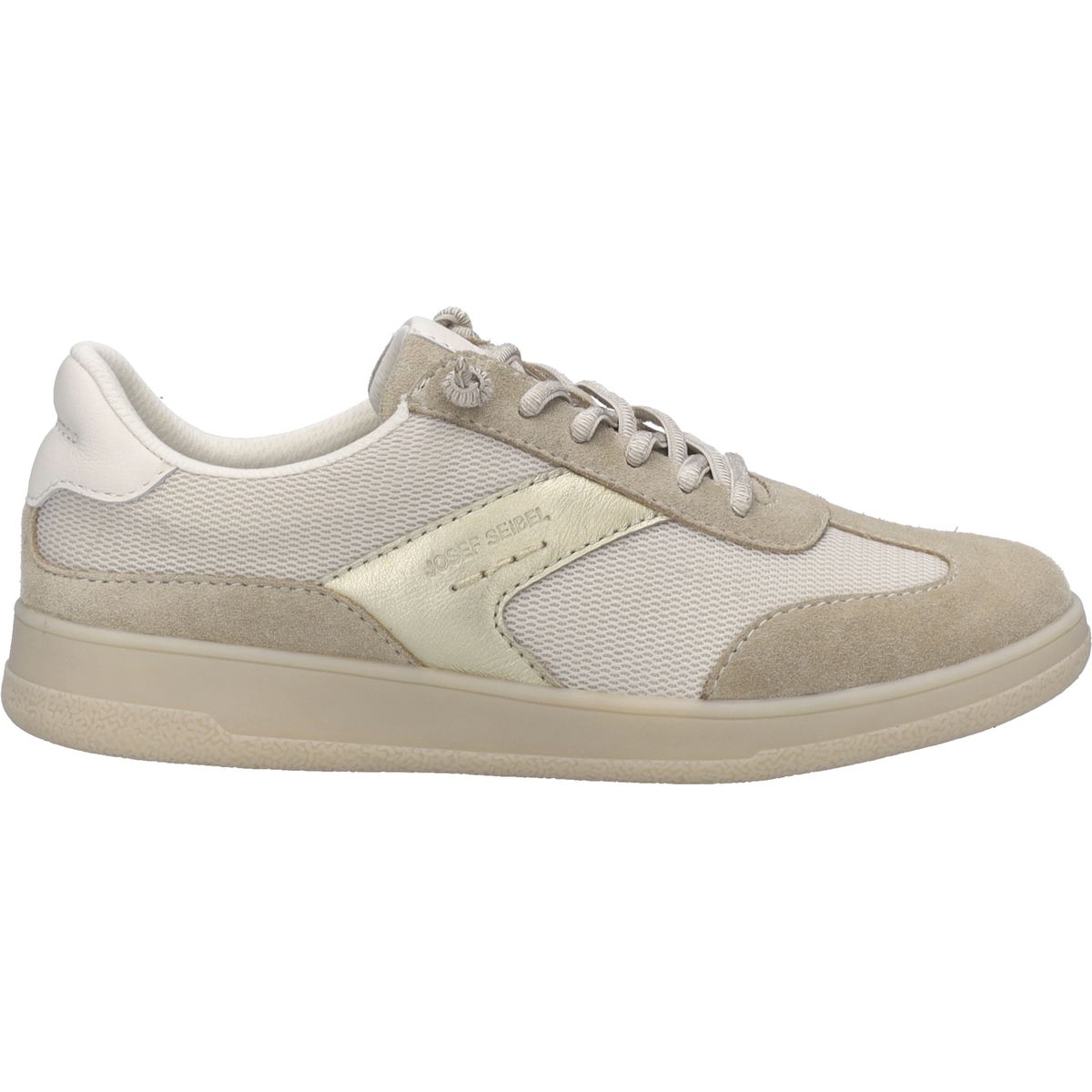 Mixed-Material Sneaker mit Akzenten