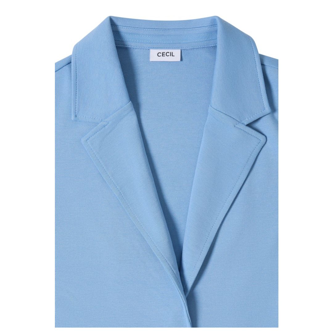 Schlichter Jersey-Blazer mit zwei Knöpfen