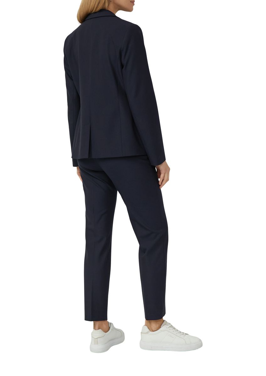 Slim-Fit-Blazer mit Reverskragen