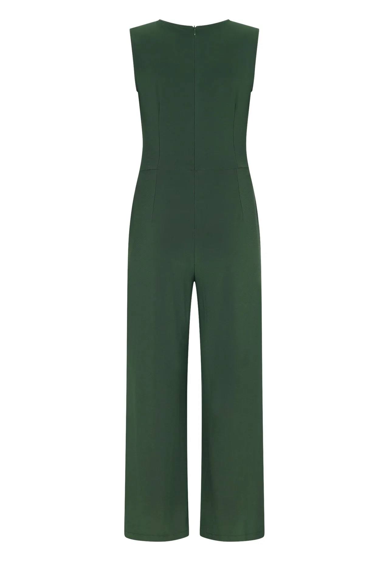 Ärmelloser Jumpsuit mit weitem Bein
