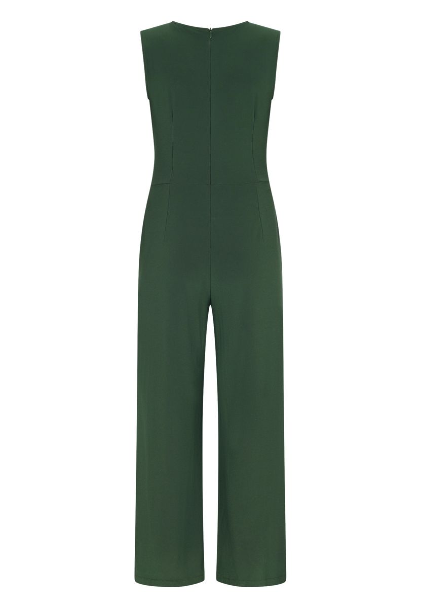 Ärmelloser Jumpsuit mit weitem Bein