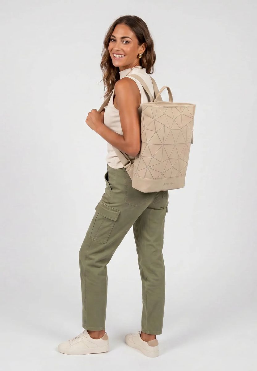 Laptop-Tagesrucksack mit geometrischem Muster