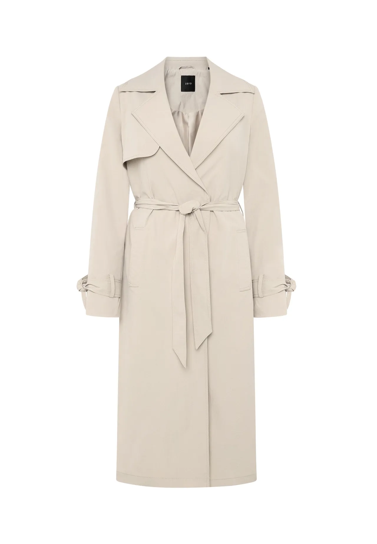 Moderner Trenchcoat mit Bindegürtel