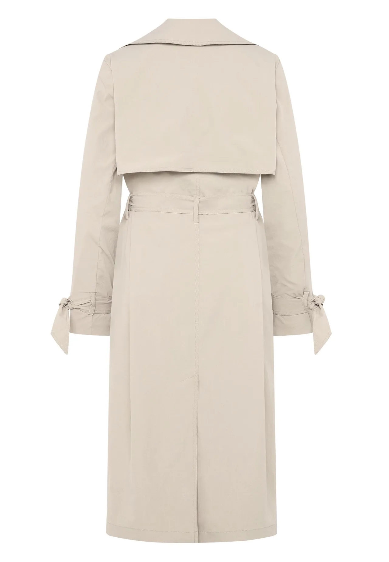 Moderner Trenchcoat mit Bindegürtel