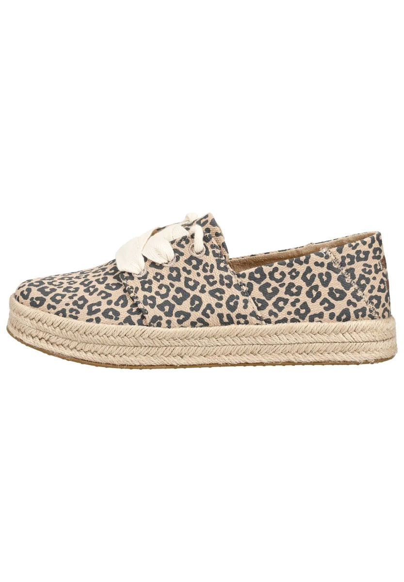 Plateau-Espadrille-Sneaker mit Leopardenmuster