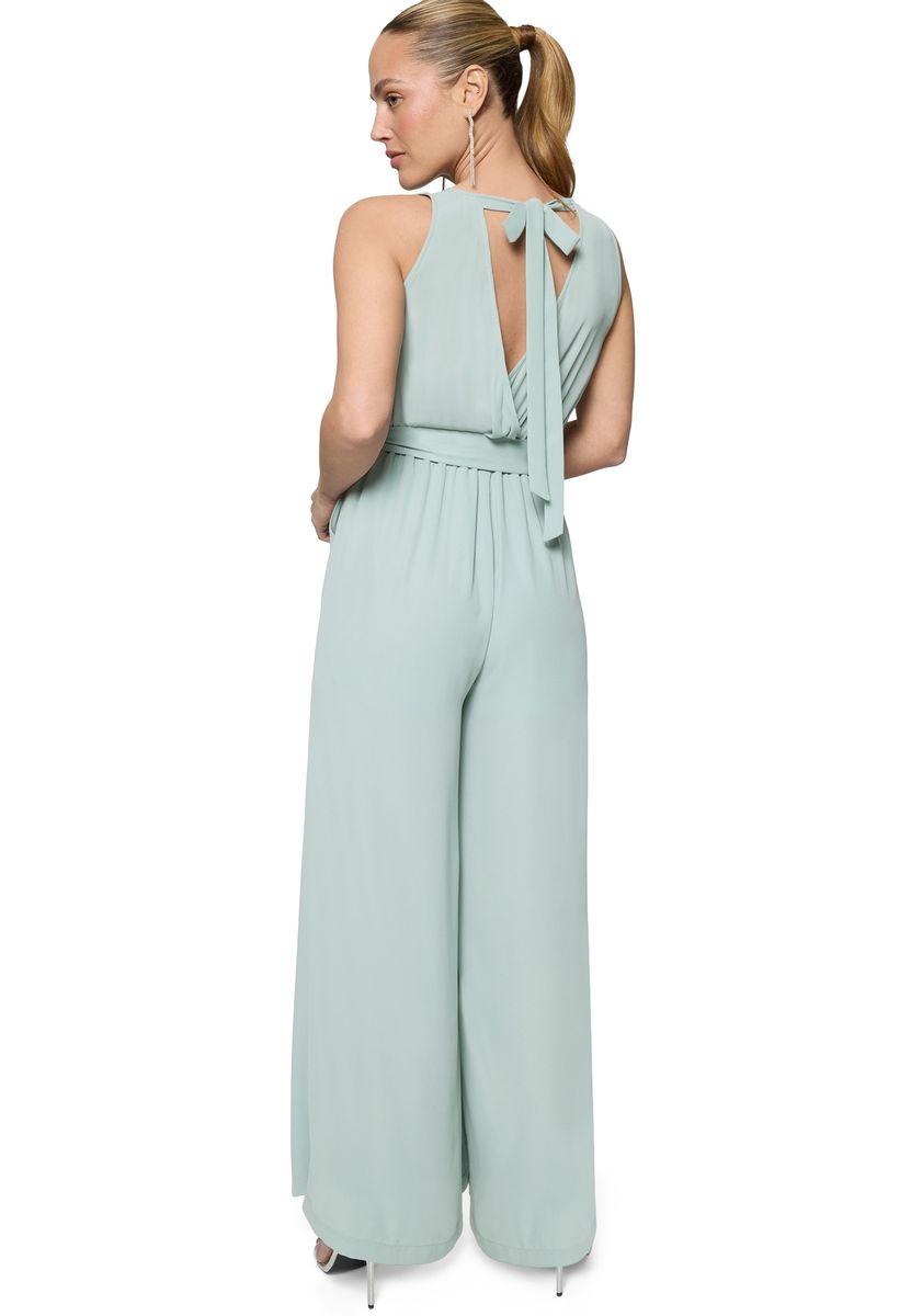 Eleganter ärmelloser Jumpsuit mit weitem Bein