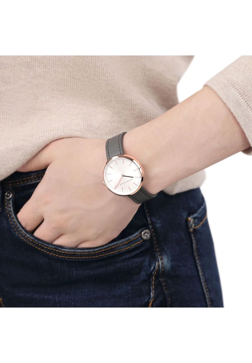 Elegante minimalistische Quarz-Armbanduhr