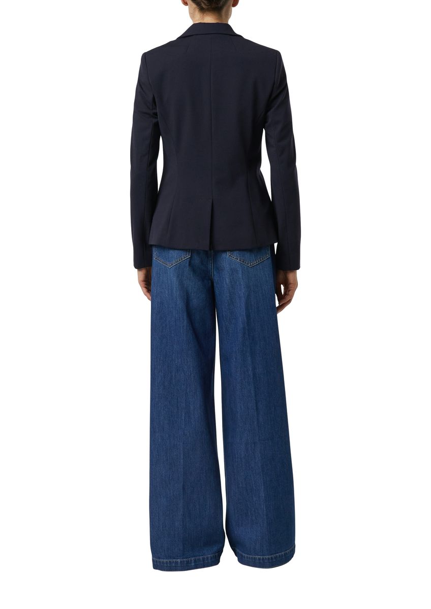 Taillierter Jersey-Blazer mit Reverskragen