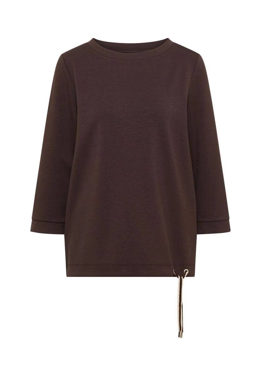 Soft-Touch-Shirt mit U-Boot-Ausschnitt