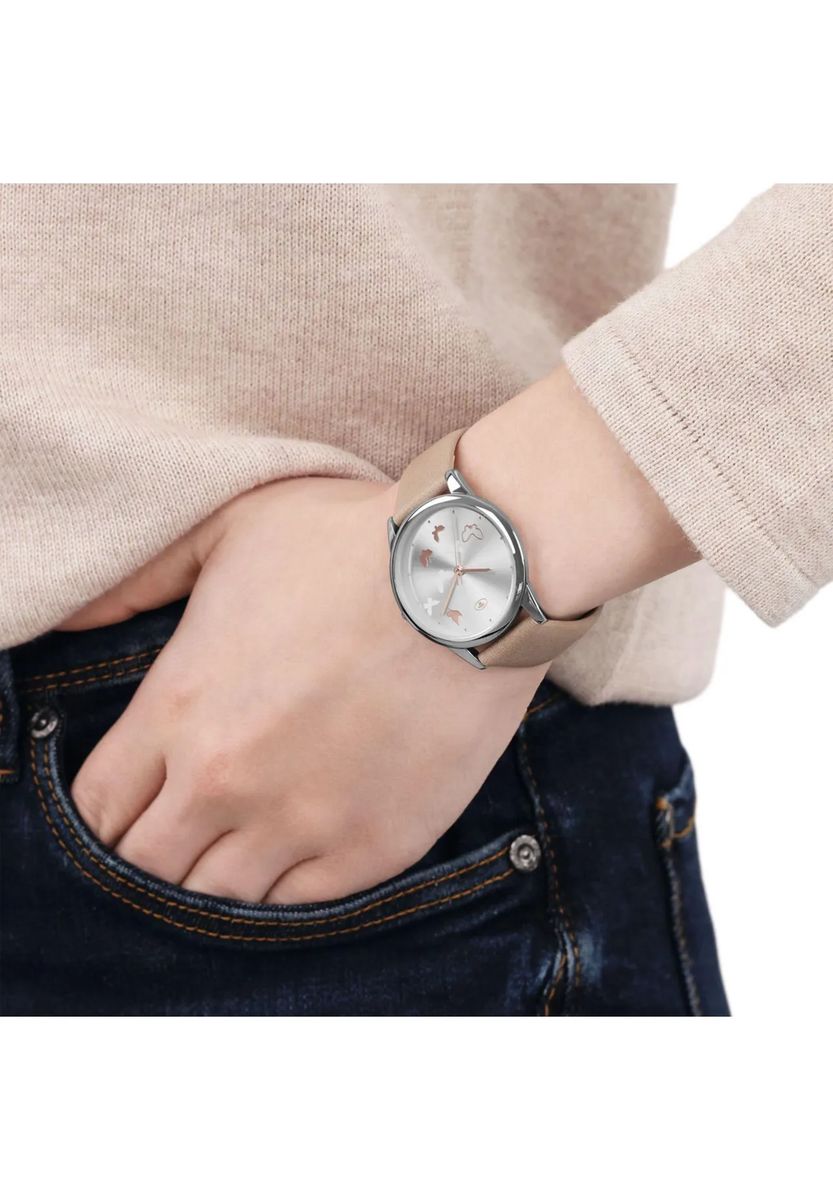 Elegante Armbanduhr mit Schmetterlingsmotiv