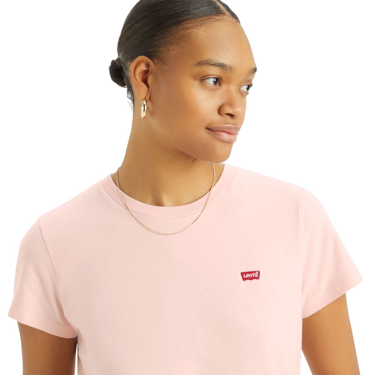 Klassisches Baumwoll-T-Shirt mit Rundhalsausschnitt