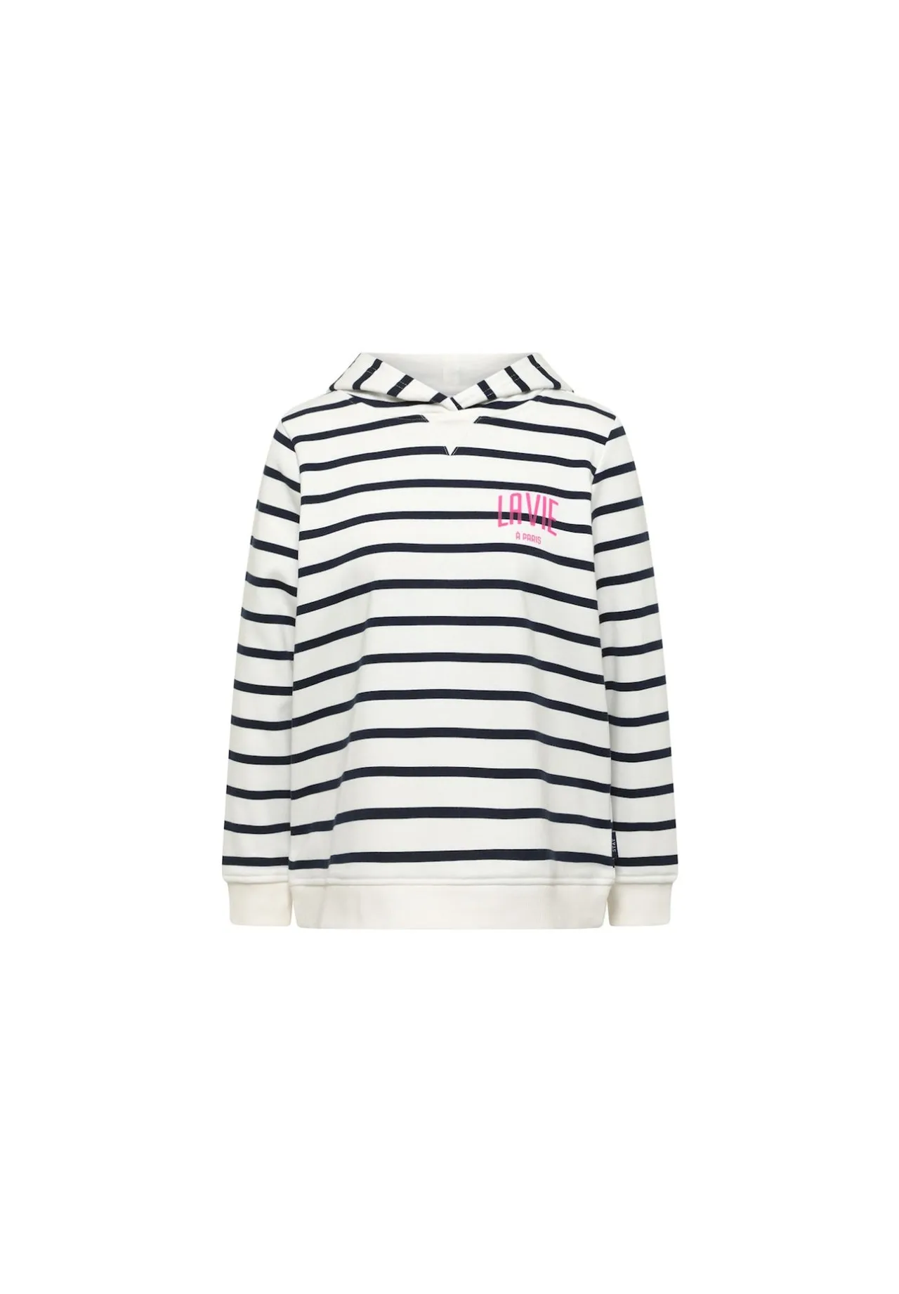 Maritimer gestreifter Grafik-Hoodie