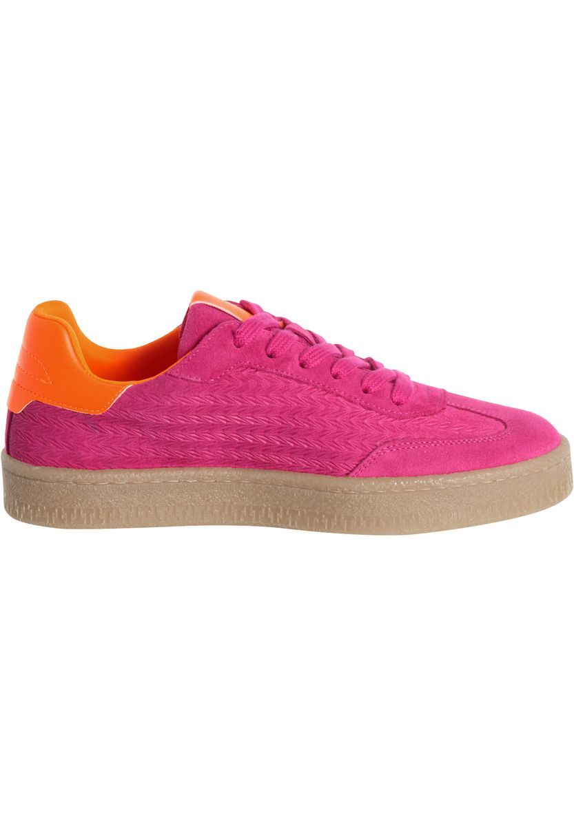 Vibrante Wildleder-Sneaker mit Kontraststreifen