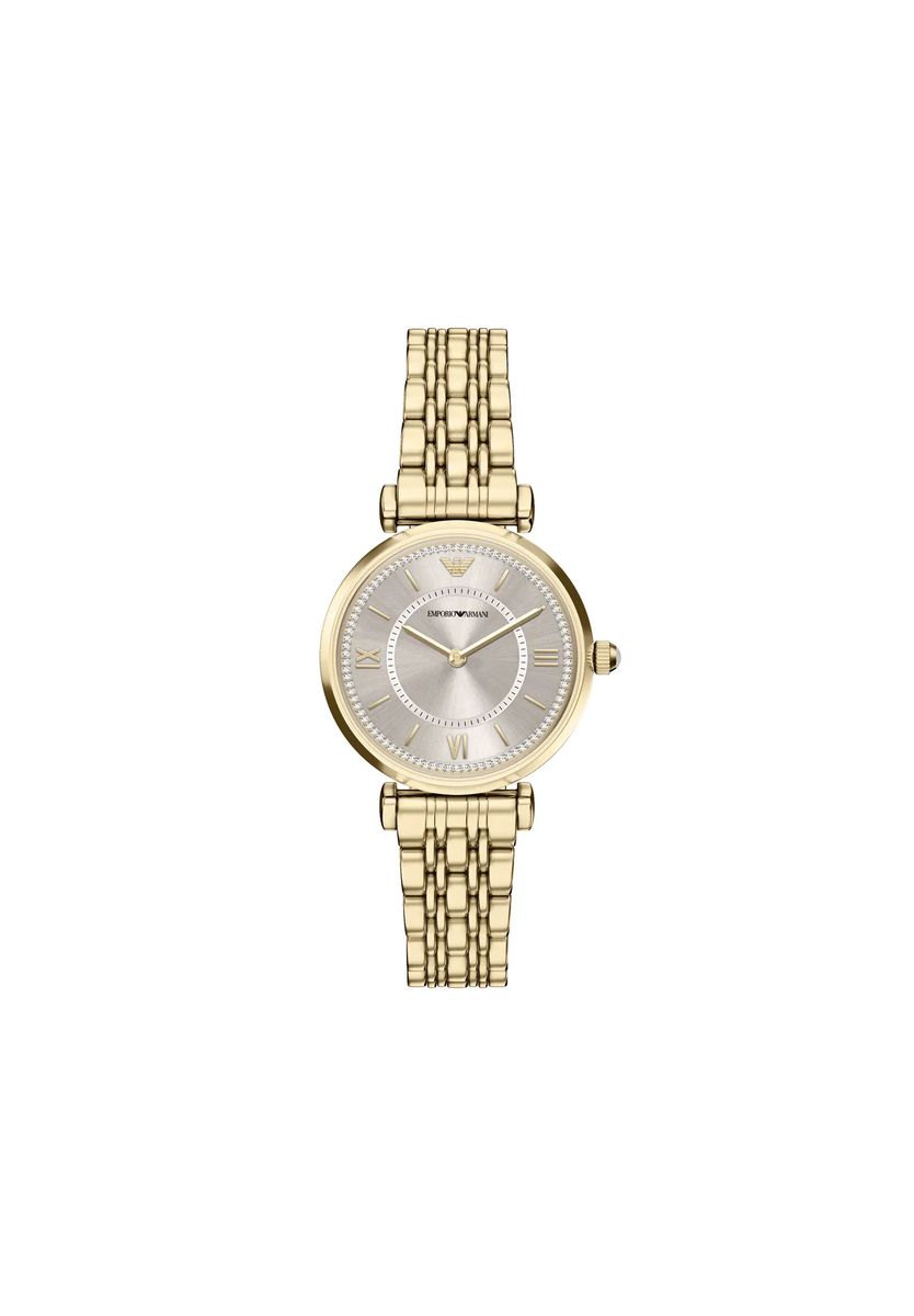 Elegante Uhr mit Kristallbesatz