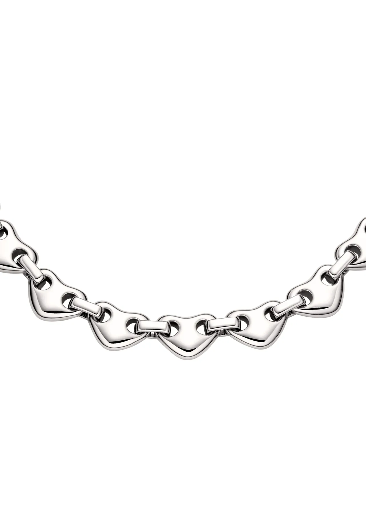 Poliertes Herz-Gliederarmband
