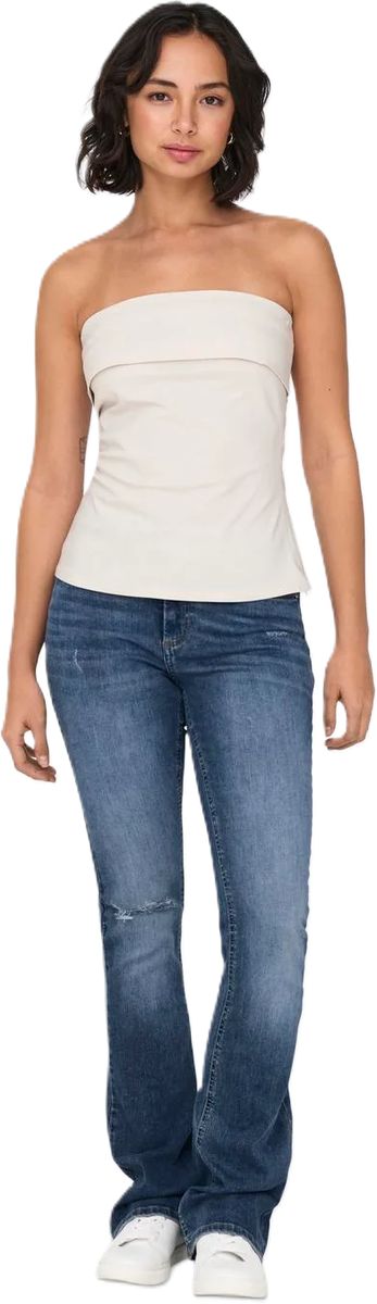 High-Waist-Jeans mit Schlag