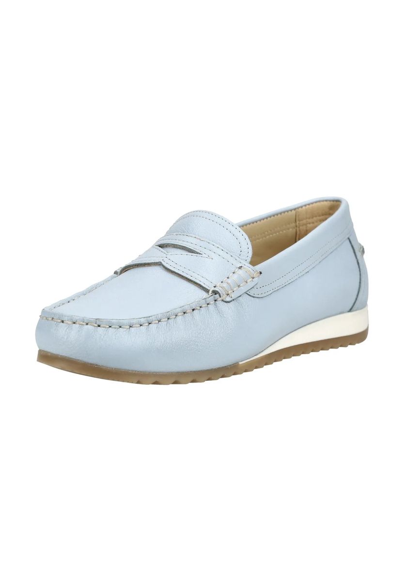 Strukturierte Penny-Loafer aus Leder
