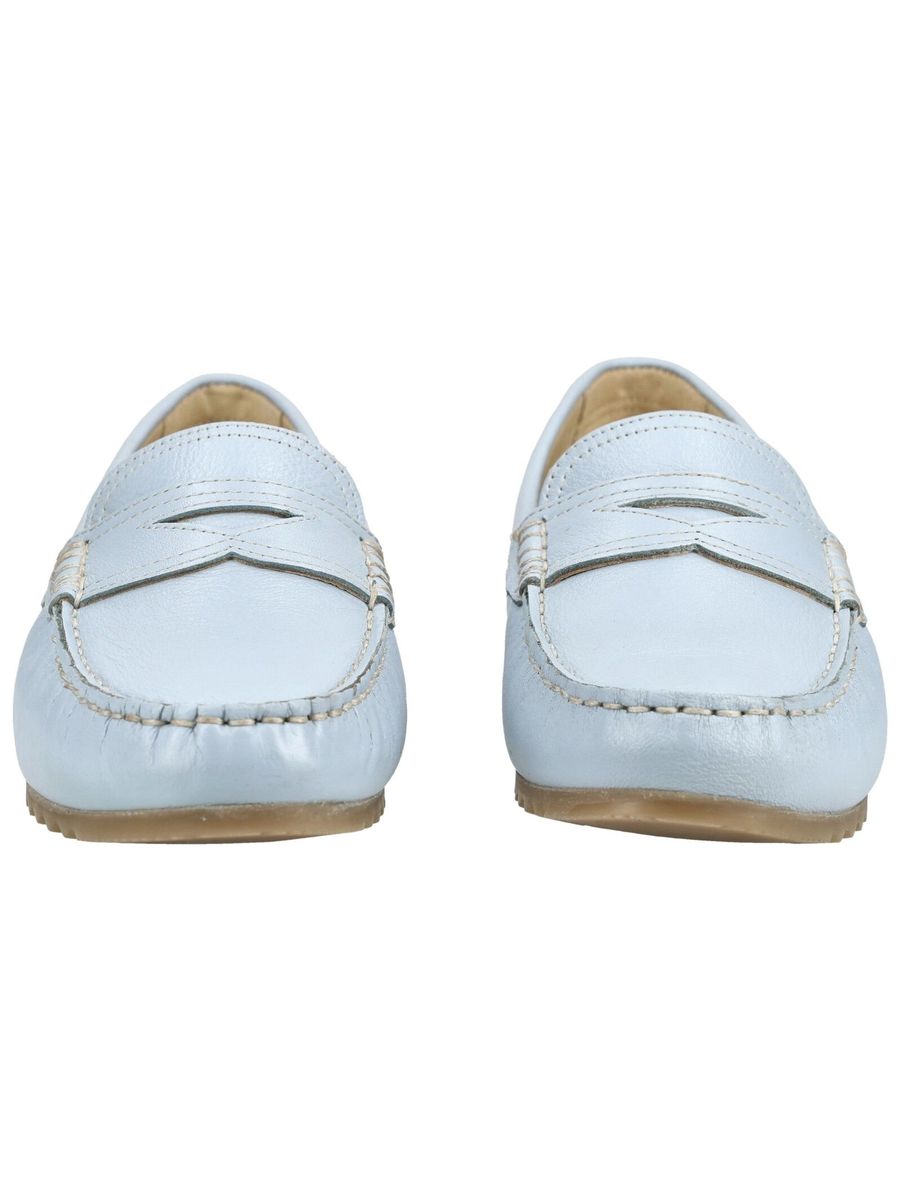 Strukturierte Penny-Loafer aus Leder
