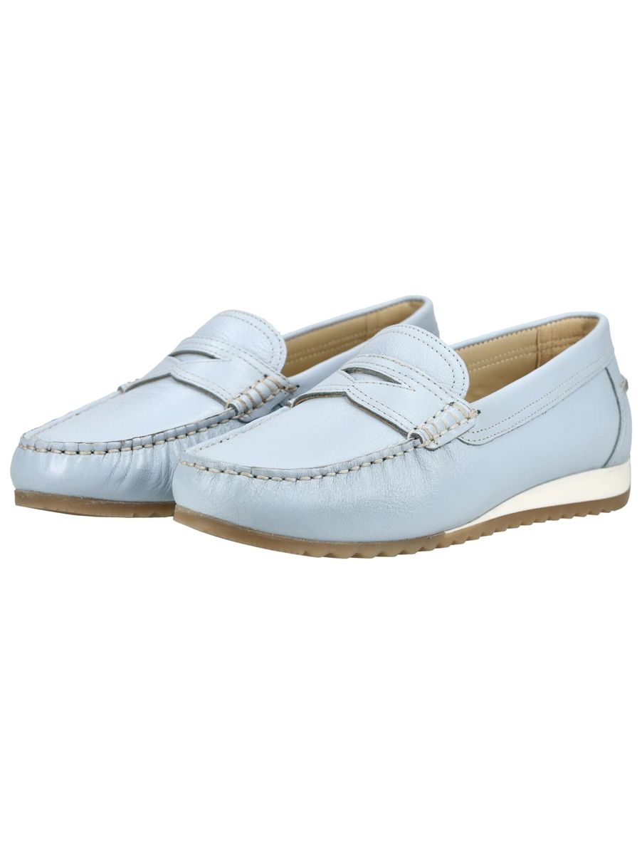 Strukturierte Penny-Loafer aus Leder
