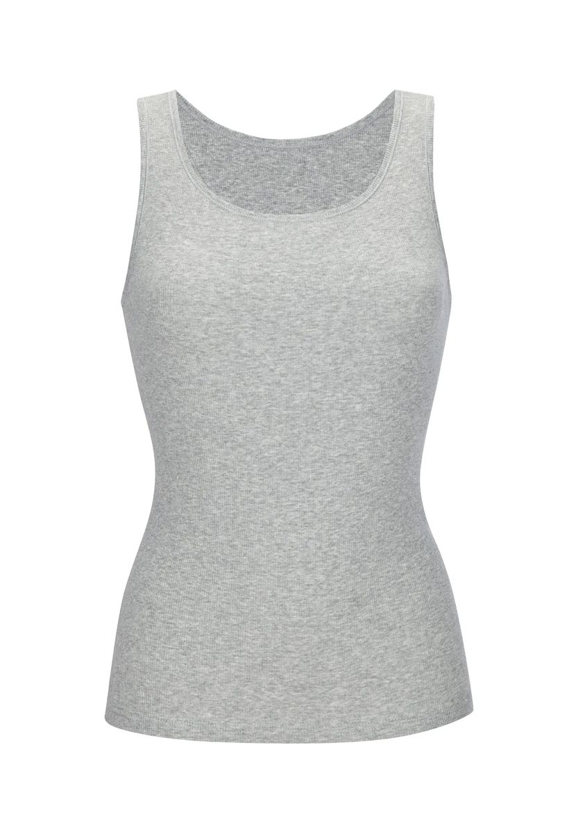 Essentielles geripptes Baumwoll-Tanktop