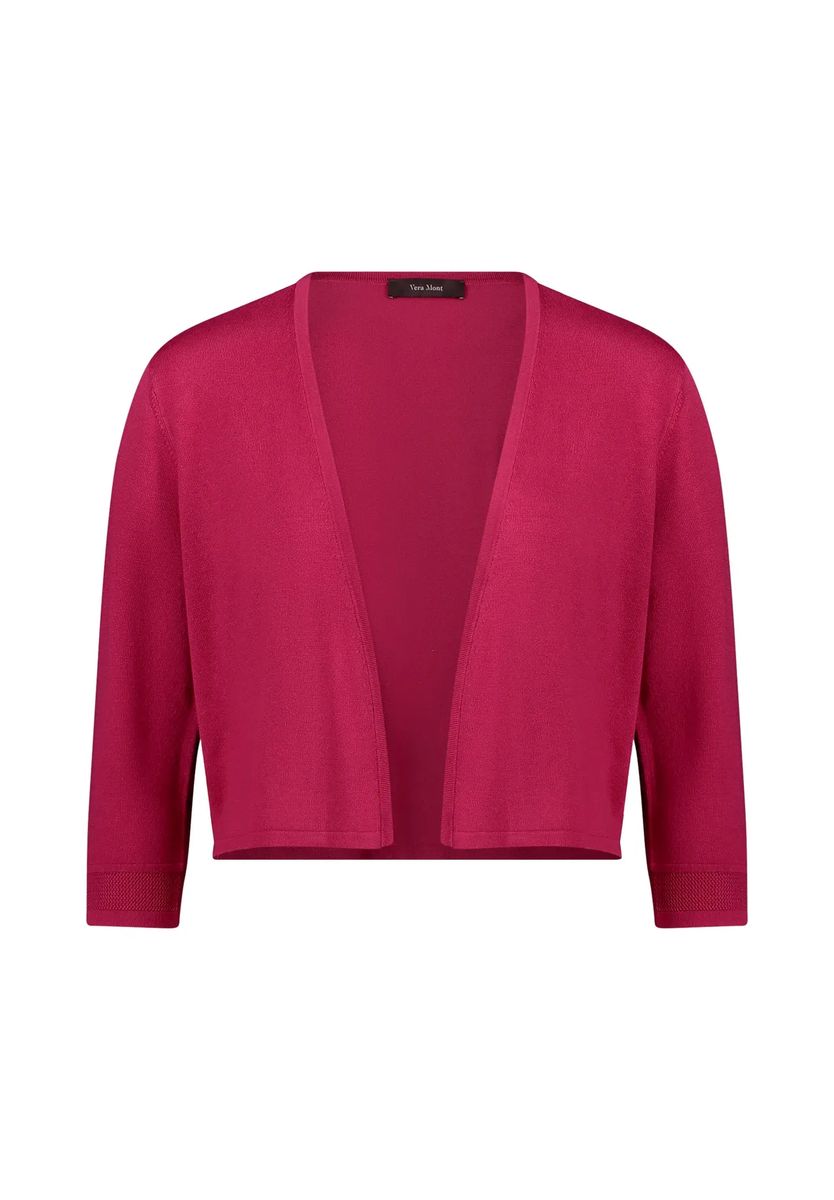 Elegante Kurzstrickjacke mit 3/4-Arm