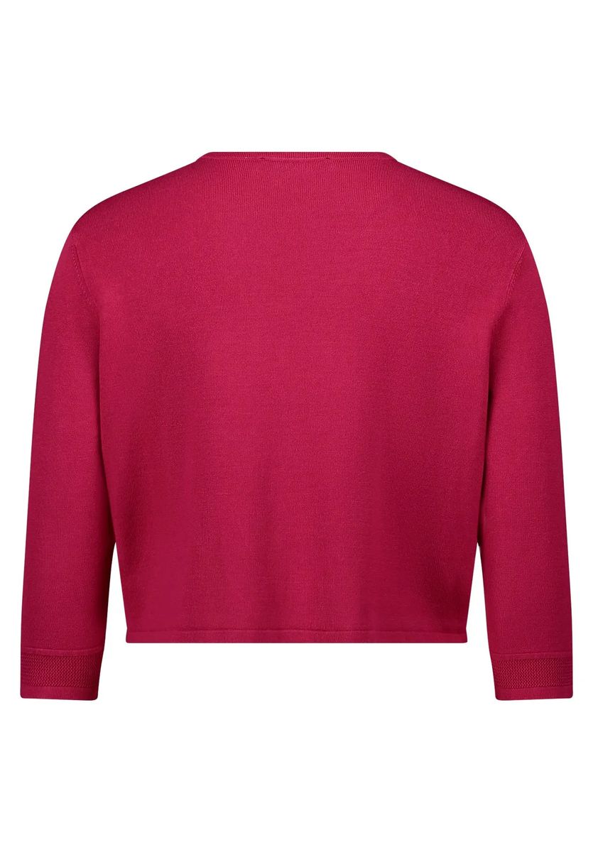 Elegante Kurzstrickjacke mit 3/4-Arm