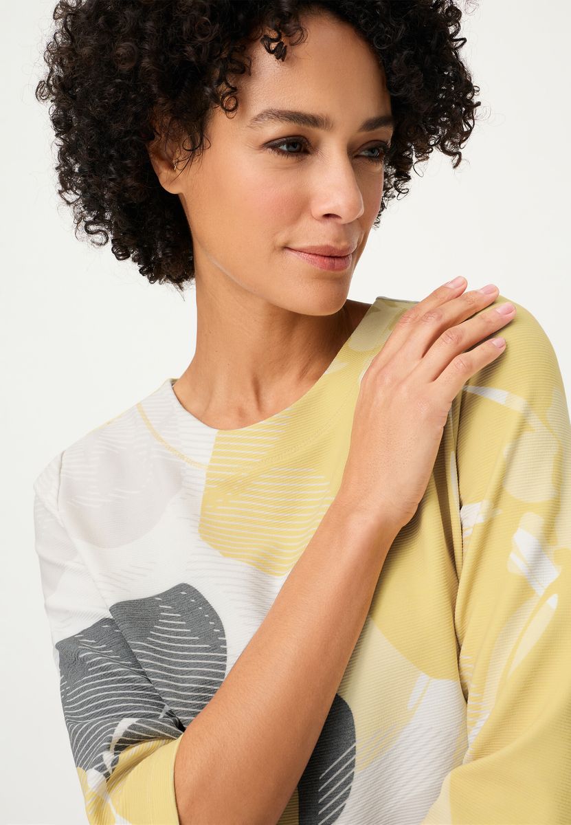 Sweatshirt mit abstraktem Blumenmuster