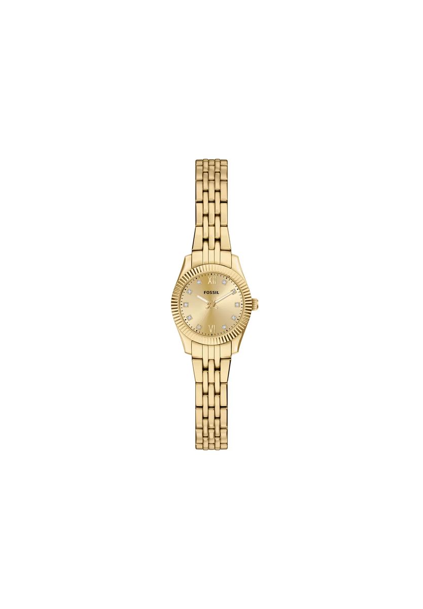 Elegante Drei-Zeiger-Uhr mit Sonnenschliff
