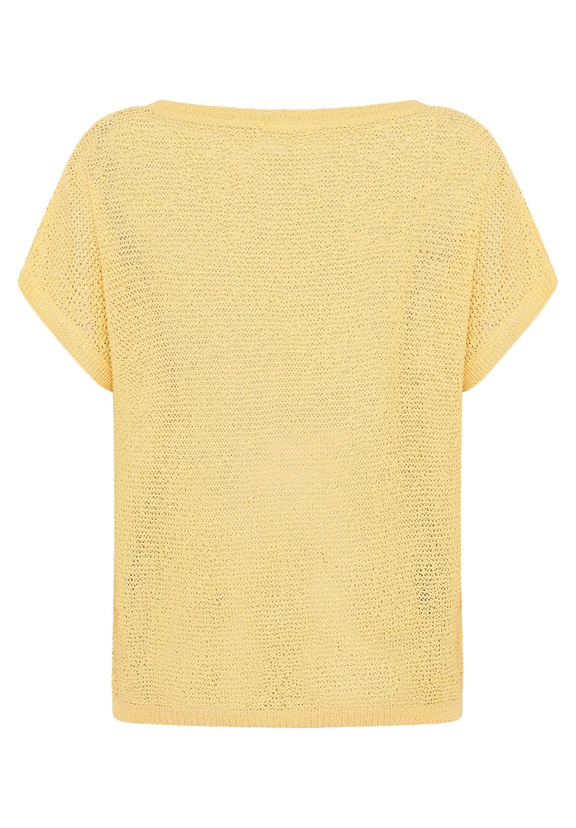 Oversized Stricktop mit Struktur